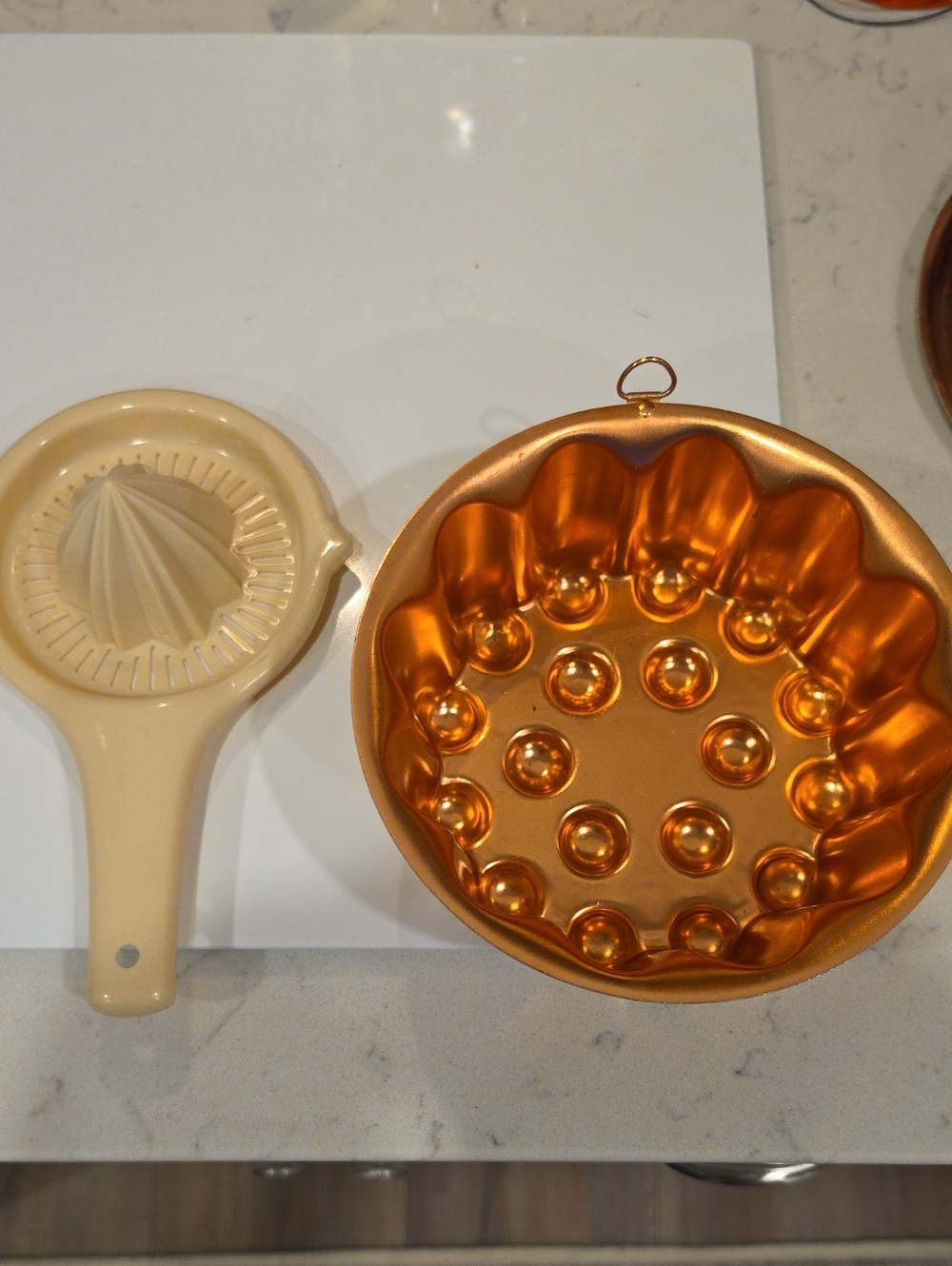 Vintage Foley Handheld Citrus Juicer with Vintage Copper Mold